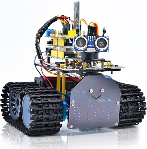 KEYESTUDIO Smart Robot Tank Car Kit für Arduino...